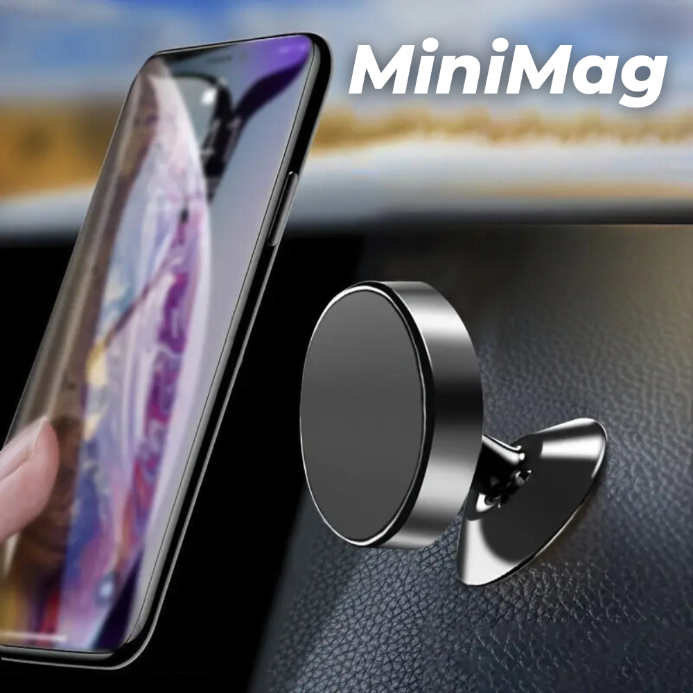 MiniMag - Magnetic Phone Holder for Safe, Hands-Free Driving