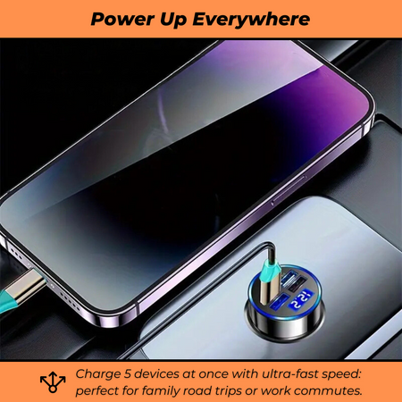 ChargeMax - Ultra-fast charging for 5 devices simultaneously