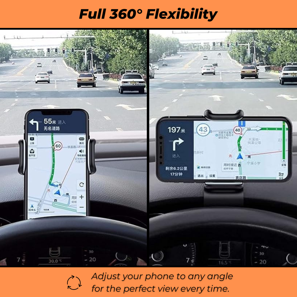 AirGrip Pro – Reliable 360° car phone holder for safe and smooth driving