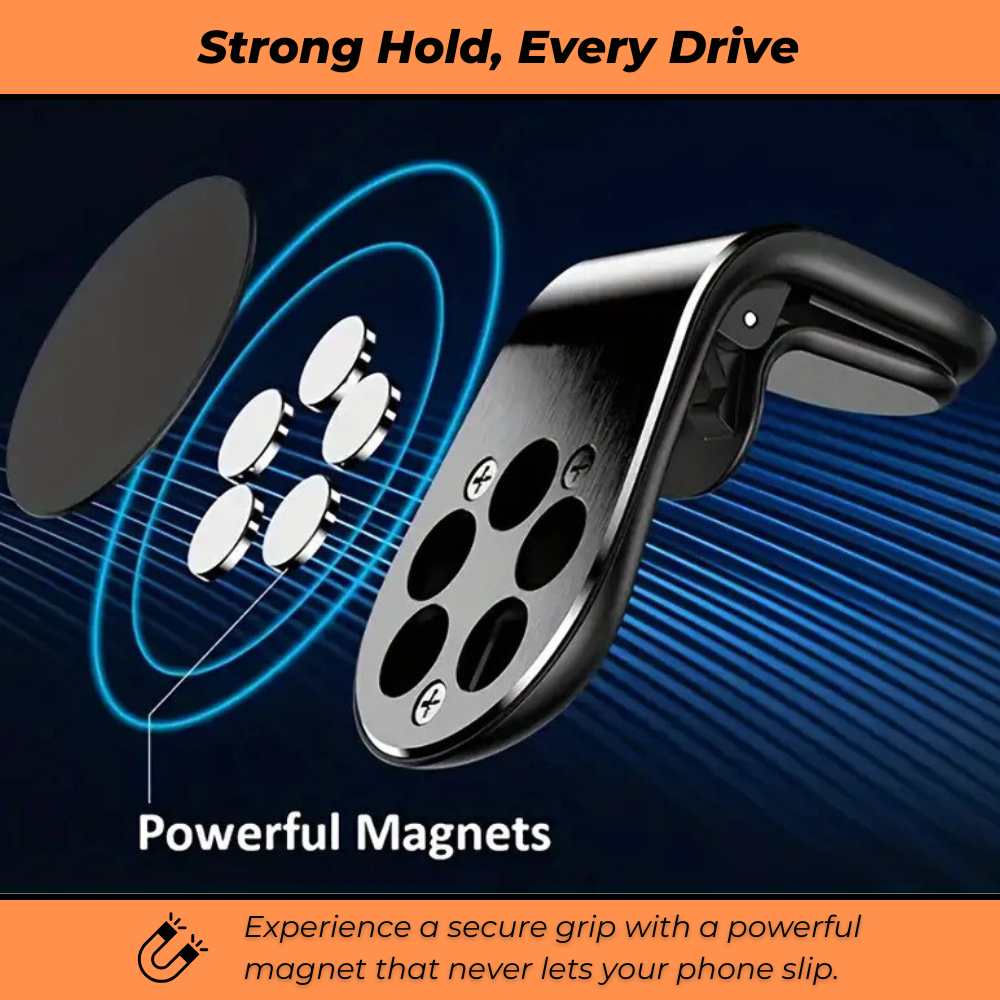 MagniClip – Magnetic vent phone holder for confident and secure driving